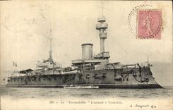 VINTAGE POSTCARD the Formidable Armor has Tourelles