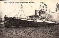VINTAGE POSTCARD Porthos Steamer of the Maritime Transport