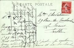 VINTAGE POSTCARD Flibustier Destroyer of Open sea