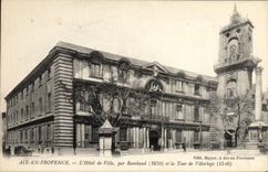 CPA Aix En Provence L'Hotel de Ville Par Rambaud et la tour de l'horloge