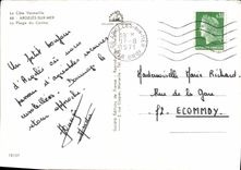 MODERN CARD Argeles On Sea the Beach of the Center