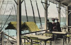 Casino de la POSTAL de la VENDIMIA de Auvers en la terraza