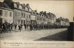 VINTAGE POSTCARD Entering Amiens German Troops the Militaria on August 31st, 1914