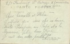 Panorama de París de la POSTAL de la VENDIMIA de los bulevares y del Richard Lenoir de Beaumarchais tomado de la columna de julio