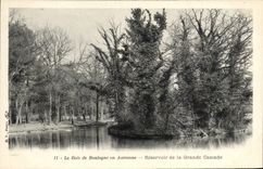 CPA Le Bois de Boulogne en Automne Reservoir de la grande cascade