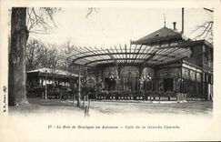 VINTAGE POSTCARD the Bois de Boulogne in Cate Fall of the Large Cascade
