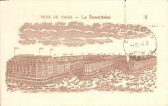 VINTAGE POSTCARD Paris Samantaine