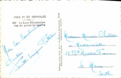 MODERN CARD Paris the Montmartre hillock seen of the palate of Louvre