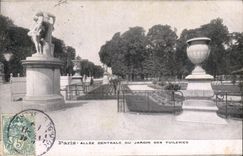 CPA Paris Allee Centrale Du Jardin Des Tuileries