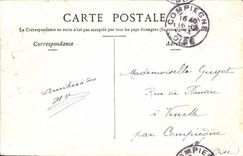 VINTAGE POSTCARD Paris the Grid Of the Park Heap
