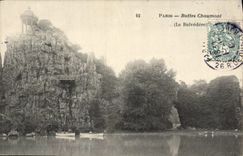 CPA Paris Buttes Chaumont Le Belvedere