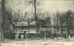 VINTAGE POSTCARD Paris the Country cottage of Touring Club at the Bois de Boulogne