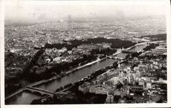 CPM Paris En Flanant Panorama sur la Seine et la butte Montmartre