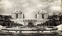 MODERN CARD Paris Its Wonders the Palate of Chaillot Seen Of the Gardens