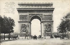 CPA Paris Arc de Triomphe de L'Etoile