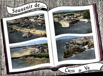CPM Croix De Vie Le Port de peche Un coin du port La plage Rochers sur la cote