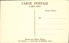 VINTAGE POSTCARD Paris carries It Montmartre