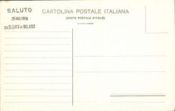 VINTAGE POSTCARD Milano Saluti dal Duomo