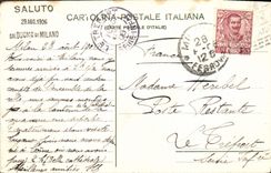 VINTAGE POSTCARD Milon Piazza del Duomo