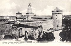 VINTAGE POSTCARD Milon Castello Sforzesca