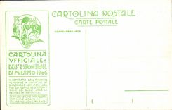 POSTAL Milon de la VENDIMIA Arti 1906 Francesi decorativo