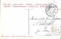 VINTAGE POSTCARD Gruss aus dem Schwarzald Folklore