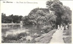 CPA La Marne Le Pont de Chennevieres