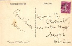 VINTAGE POSTCARD Morlaix House Of the Queen Anne