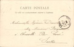 VINTAGE POSTCARD Interior Mantes of the Vault Saint Saver