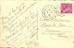 POSTAL Chamonix Mont Blanc de la VENDIMIA y agujas