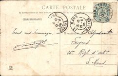 El arte de la POSTAL de la VENDIMIA tiene Toulouse la vuelta al lado del jardín botánico de Seysses