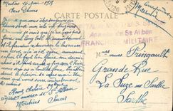 CPA Chasseurs Alpins Dans la montagne Militaria