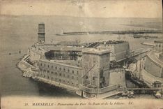 CPA Marseille Panorama du Fort St Jean et de la Joliette