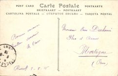 VINTAGE POSTCARD Roscoff furious Sea in Breaking island of Batz