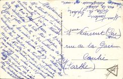 VINTAGE POSTCARD Langrune the street of the Sea