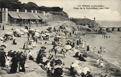 VINTAGE POSTCARD Pornic Beach of Noeveillard Towards the East