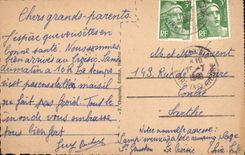 VINTAGE POSTCARD Croisic the Port enters the Boston Beach and the Place of Pivot Boats