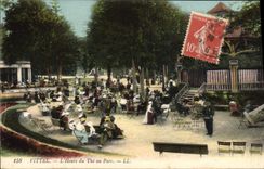 VINTAGE POSTCARD Vittel the Hour of the to the Park