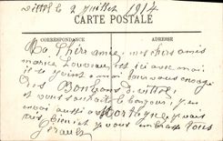 VINTAGE POSTCARD Vittel the Hour of the to the Park