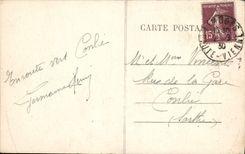 VINTAGE POSTCARD Limoges Train station of the Benedictines