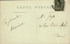 VINTAGE POSTCARD Chelles Departure For Fishing in the Marne Boats