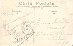 POSTAL Pierrefonds de la VENDIMIA visto en el castillo