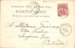 VINTAGE POSTCARD Roscoff the Hotel of the Sea bathings