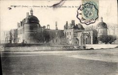 CPA Reuilly Chateau de la Ferte apres l'incendie