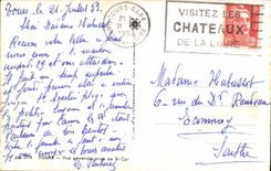 VINTAGE POSTCARD Tours View Taken St Cyr