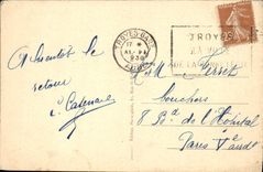 CPA Troyes La Cathedrale Ensemble des 3 portails