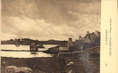CPA Ile De Brehat Village du Birlo Seevagen