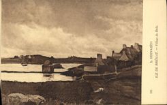 CPA Ile De Brehat Village du Birlo Seevagen