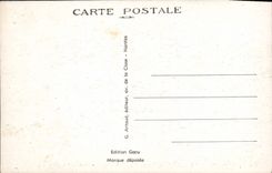 CPA Saint Jacut la Mer Vue generale sur l'abbaye A l'arriere plan grosse et petite roche