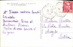 CPM Orleans Place de la Gare et Rue de la Republique